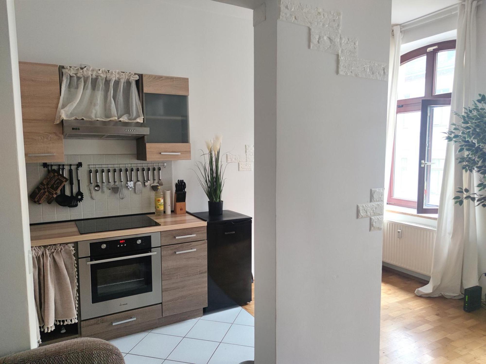 Modernes Apartment Im Herzen Leipzigs Bagian luar foto